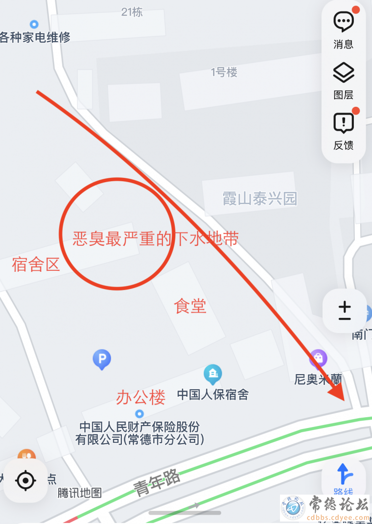 下水道发臭地带